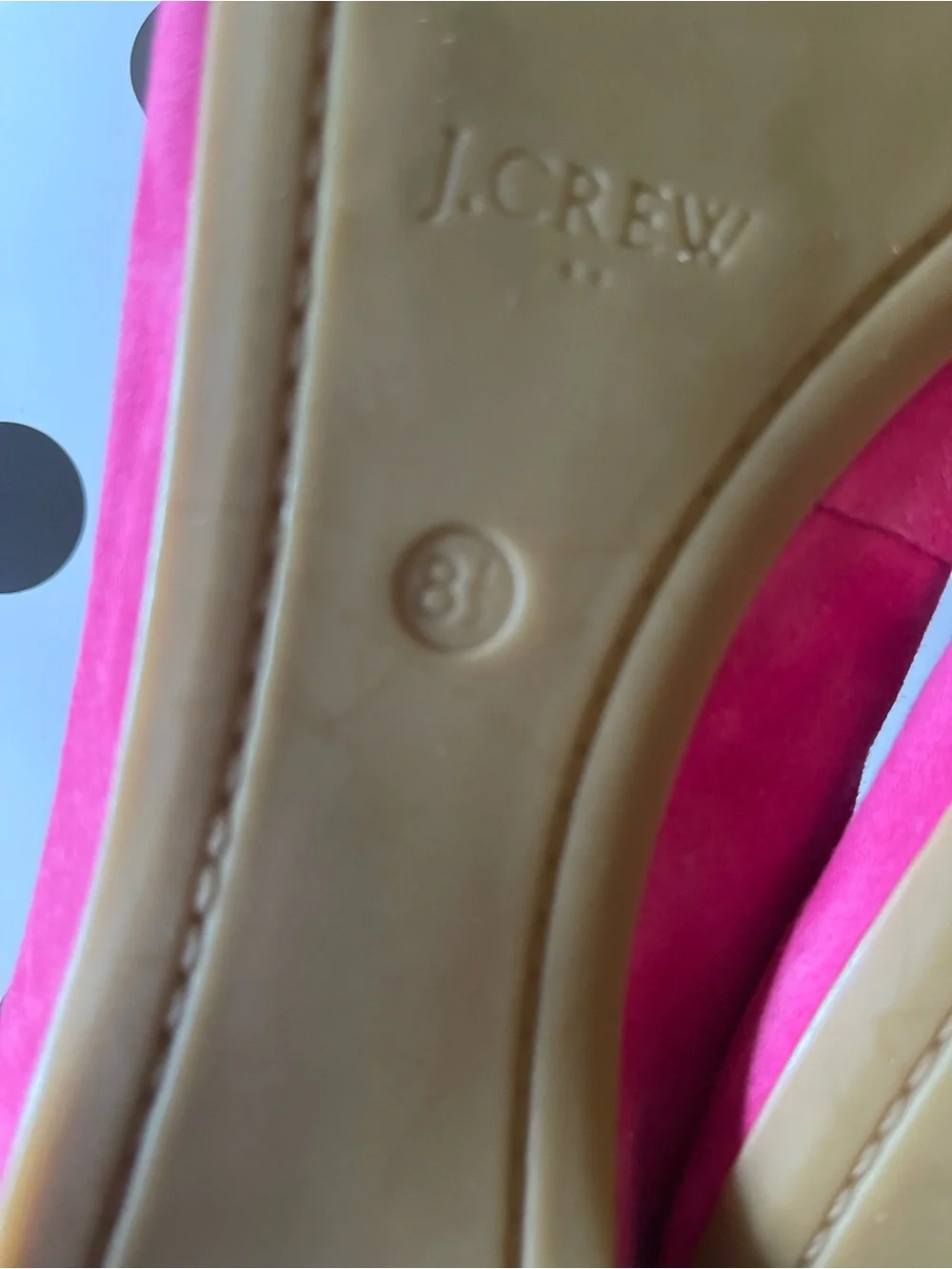 J. Crew Fuchsia Suede Ballet Flats-8.5